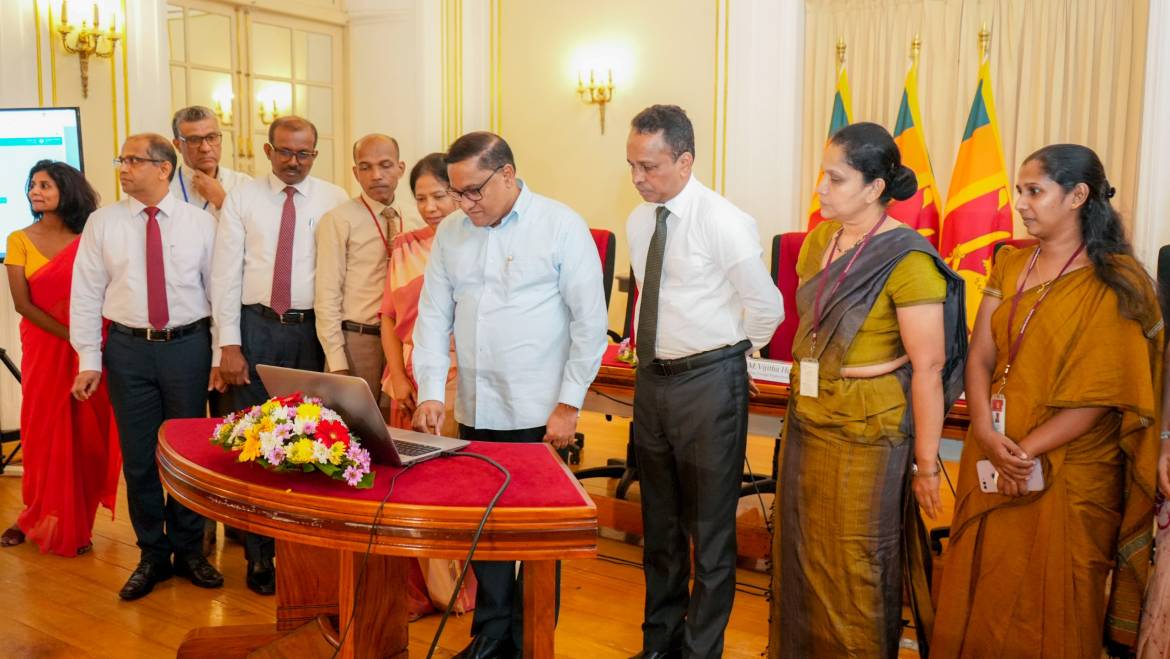 Foreign Minister Vijitha Herath launches the e-service for copies of Birth, Marriage and Death certificates for overseas Sri Lankan