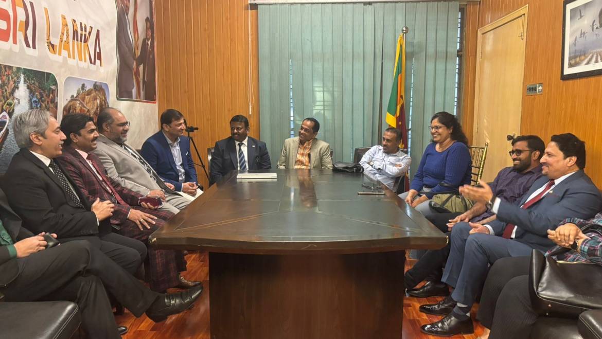 Sri Lankan Delegation, Led by Hon. (Dr.) Jagath Wickramaratne, Speaker of Parliament, Visits the office of the Honorary Consul of Sri Lanka in Lahore