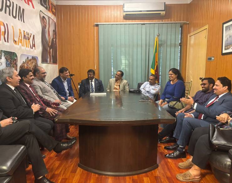 Sri Lankan Delegation, Led by Hon. (Dr.) Jagath Wickramaratne, Speaker of Parliament, Visits the office of the Honorary Consul of Sri Lanka in Lahore